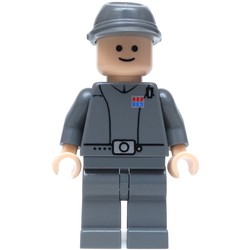 Imperial Officer / Captain / Commandant / Commander, Dark Bluish Gray Uniform, Cavalry Cap, Black Eyes