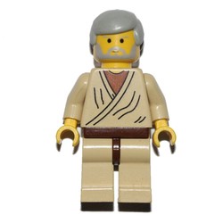Obi-Wan Kenobi, Old, Yellow Skin, Light Gray Hair