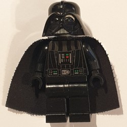 Darth Vader, Light Bluish Gray Skin, White Pupils (3626b Head)