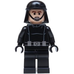 Death Star Trooper / Imperial Trooper, Brown Eyebrows, Black Eyes, Black Helmet