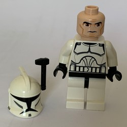 Clone Trooper, Phase I Armor, Brown Eyes, Black Rangefinder