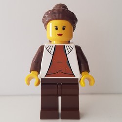 Princess Leia, Cloud City Outfit, Yellow Skin, Dark Orange Shirt