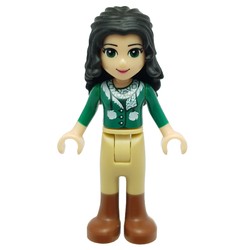 Emma - Green Jacket, Tan Trousers