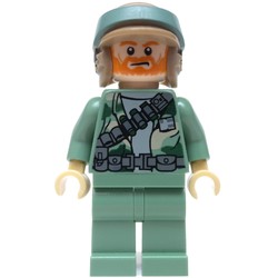 Rebel Trooper in Endor Uniform, Sand Green Legs, Dark Orange Beard