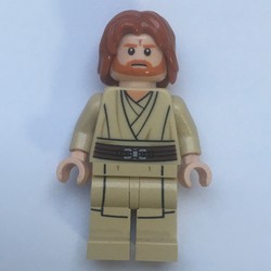 Obi-Wan Kenobi, Tan Legs, Mid-Length Parted Hair