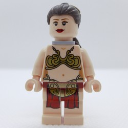 Princess Leia, Slave Outfit, White Pupils, Neck Bracket