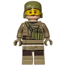 Resistance Soldier, Female, Olive Green Helmet