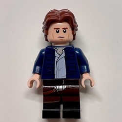 Han Solo, Dark Blue Jacket, Dark Brown and Black Dual Molded Legs