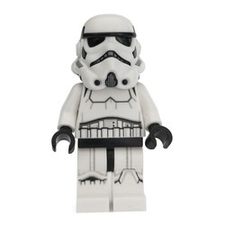 Stormtrooper, Dark Bluish Gray Squares on Back of Helmet