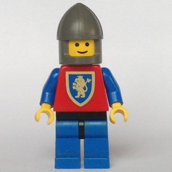 Knight (Crusader Lion) - Blue Legs, Chin-Guard