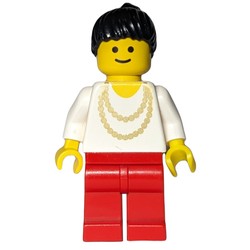 Woman - White Torso, Yellow Necklace, Red Legs