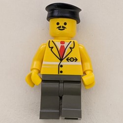 Conductor - Yellow Jacket, Dark gray Legs, Black Hat