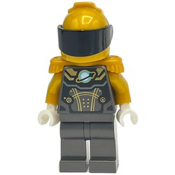 Astronaut, Pearl Titanium Spacesuit, Pearl Gold Epaulette and Helmet