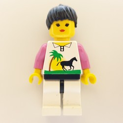 Woman - White Torso with Horse, Pink Arms, White Legs