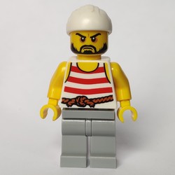 Pirate - Light Bluish Gray Legs, White Bandana