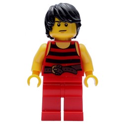Pirate - Red Stripes, Red Legs, Brown Crow's Feet
