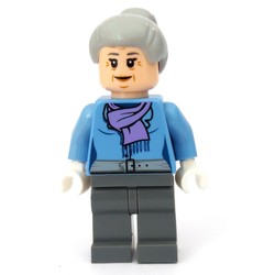 Aunt May with Medium Lavender Scarf