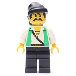 Pirate - Green Vest, Black Legs, Black Bandana
