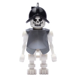 Skeleton, Evil Face, Armor and Helmet, Bent Arms