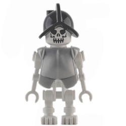 Skeleton, Evil Face, Armor and Helmet, Straight Arms