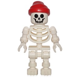 Skeleton, Standard Face, Red Bandana