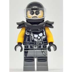 Chopper Maroon with Black Helmet and Shoulder Armor