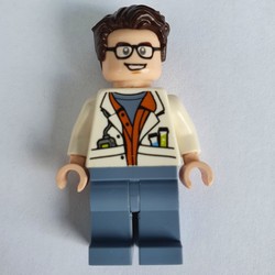 Scientist with Dark Brown Hair and Glasses