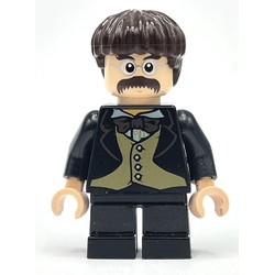 Professor Filius Flitwick, Black Suit with Printed Bow Tie