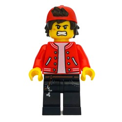 Jack Davids, Red Jacket with Backwards Red Cap