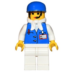 Assistant - Female, White Bandanna, Blue Cap