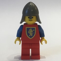 Knight (Crusader Lion) - Red Legs, Dark Gray Neck-Protector