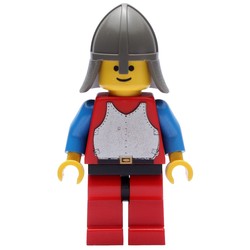 Knight (Breastplate on Red) - Red Legs, Neck-Protector