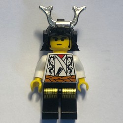Shogun, Helmet with Horn, White Robe