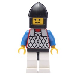 Knight (Scale Mail on Red) - Black Arms, White Legs