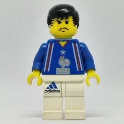 Soccer Player Blue Torso, White Legs 3