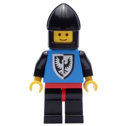 Knight (Black Falcons) - Black Legs, Chin-Protector