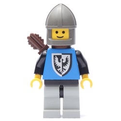 Archer (Black Falcon) - Light Gray Legs, Chin-Guard