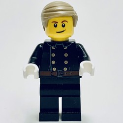 Fireman, Jacket with 8 Buttons and Belt, Dark Tan Hair
