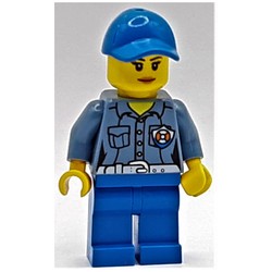 Coast Guard, Woman, Sand Blue Shirt with Badge, Blue Cap
