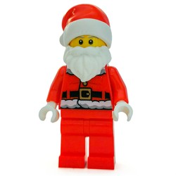 Santa, Coat and Belt, Plain Red Legs, Santa Hat (3626c Head)
