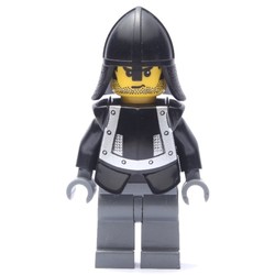 Knight (Knights Kingdom I) - Dark Bluish Gray Legs, Armor