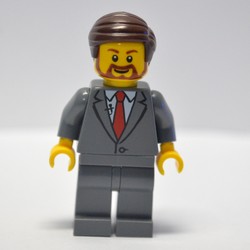 Dark Bluish Grey Torso, Suit, Dark Bluish Grey Legs