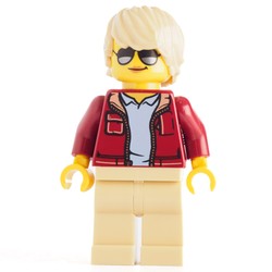 Dark Red Torso, Tan Legs, Tan Hair