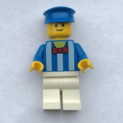 Blue Torso, White Legs, Blue Hat