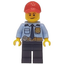 Police - Bright Light Blue Shirt, Dark Blue Legs