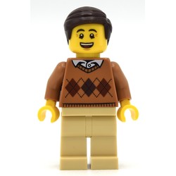 Medium Nougat Torso, Tan Legs, Dark Brown Hair