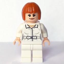 Claire Dearing in White Outfit with Open Shirt