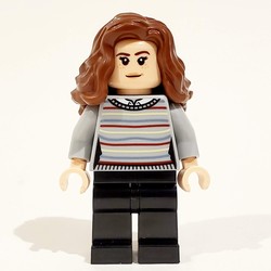 Hermione Granger, Light Bluish Gray Sweater with Stripes, Black Legs