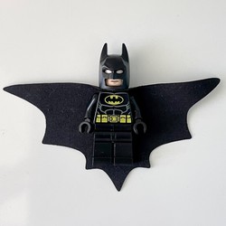 Batman, Black Suit, Black Cape and Cowl, Wide Cape