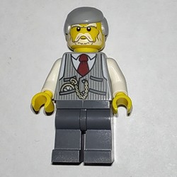 Light Bluish Grey Torso, Dark Bluish Grey Legs, Light Bluish Grey Hair